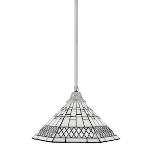 Any - 1 Light Stem Pendant With Hang Straight Swivel-12.25 Inches Tall and 16 Inches Wide - 358287