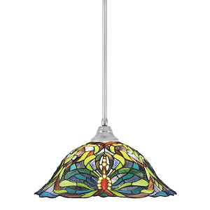 Any - 1 Light Stem Pendant With Hang Straight Swivel-8.5 Inches Tall and 19 Inches Wide - 358288
