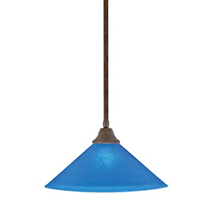 Any - 1 Light Stem Pendant With Hang Straight Swivel-9 Inches Tall and 16 Inches Wide - 358268