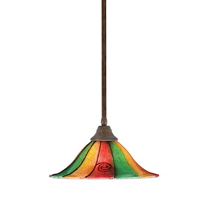 Any - 1 Light Stem Pendant With Hang Straight Swivel-7.75 Inches Tall and 14 Inches Wide - 358267
