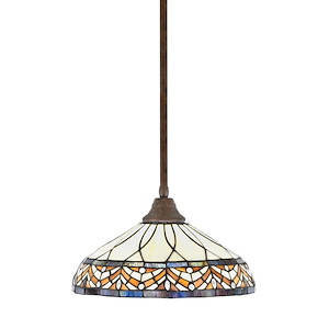 Any - 1 Light Stem Pendant With Hang Straight Swivel-10 Inches Tall and 16 Inches Wide - 358258