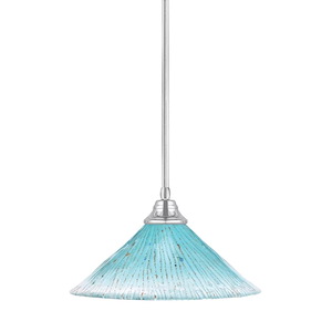 Any - 1 Light Stem Pendant With Hang Straight Swivel-8.5 Inches Tall and 16 Inches Wide - 358271