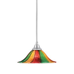 Any - 1 Light Stem Pendant With Hang Straight Swivel-8.5 Inches Tall and 14 Inches Wide - 358294