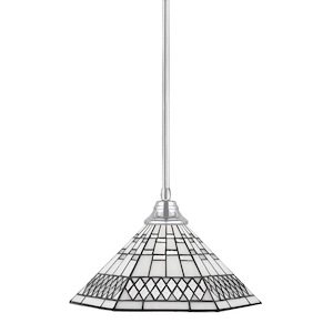 Any - 1 Light Stem Pendant With Hang Straight Swivel-10.25 Inches Tall and 16 Inches Wide - 358424