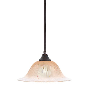 Any - 1 Light Stem Pendant With Hang Straight Swivel-9 Inches Tall and 17 Inches Wide - 358389
