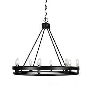 Belmont - 8 Light Chandelier-24.75 Inches Tall and 27 Inches Wide - 1025518