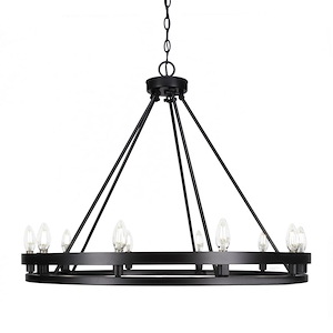 Belmont - 10 Light Chandelier-24.75 Inches Tall and 32 Inches Wide - 1025514