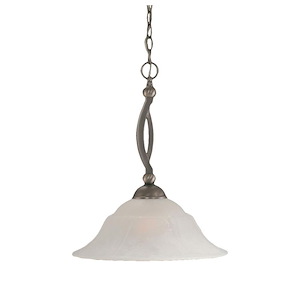 Bow - 1 Light Pendant-19.25 Inches Tall and 16 Inches Wide - 1152674