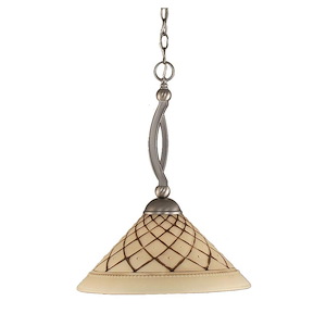 Bow - 1 Light Pendant-20.5 Inches Tall and 16 Inches Wide - 1152506