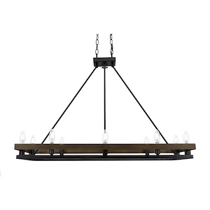 Belmont - 10 Light Island-26 Inches Tall and 16 Inches Wide - 1025515