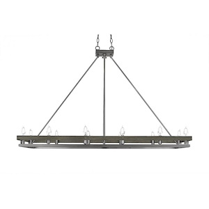 Belmont - 12 Light Island-31 Inches Tall and 14 Inches Wide - 1339074