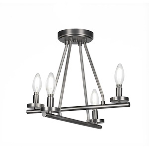 Trinity - 4 Light Semi-Flush Mount In 13 inches Tall and 16 Inches Wide - 1099823
