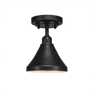 Vintage - 1 Light Semi-Flush Mount-9 Inches Tall and 7 Inches Wide - 698007