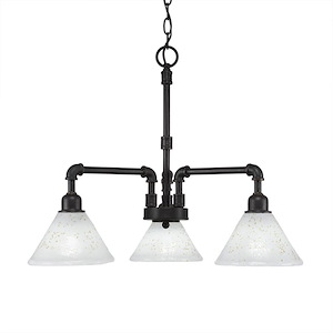 Vintage - 3 Light Chandelier-18.75 Inches Tall and 20 Inches Wide - 1151678
