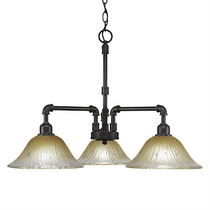 Vintage - 3 Light Chandelier-19 Inches Tall and 22.25 Inches Wide - 489961