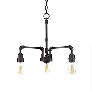 Vintage - 3 Light Chandelier-18 Inches Tall and 17.5 Inches Wide - 698157