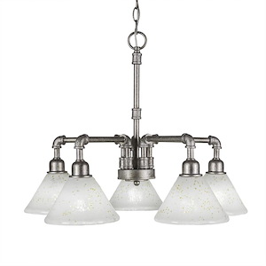 Vintage - 5 Light Chandelier-19 Inches Tall and 23.25 Inches Wide - 1218868