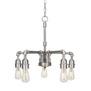 Vintage - 25W 5 LED Chandelier-18 Inches Tall and 20.5 Inches Wide - 732005