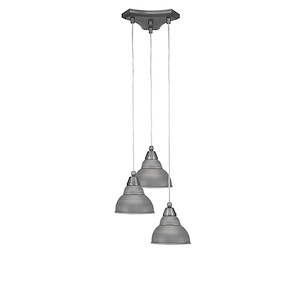 Europa - 3 Light Cluster Pendalier-8 Inches Tall and 14.25 Inches Wide - 698051