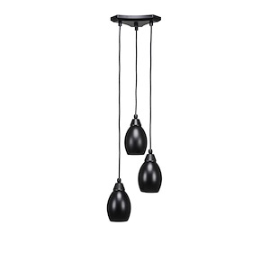 Europa - 3 Light Cluster Pendalier-9.25 Inches Tall and 10.5 Inches Wide - 698052
