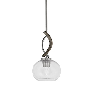 Monterey - 1 Light Mini Pendant-12 Inches Tall and 7 Inches Wide - 1310923