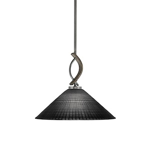 Monterey - 1 Light Stem Hung Mini Pendant-12.25 Inch Tall and 16 Inch Wide - 1418267