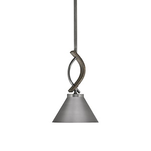 Monterey - 1 Light Mini Pendant-10.75 Inches Tall and 7 Inches Wide - 1310934