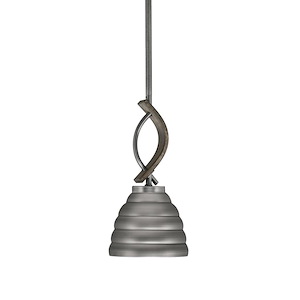 Monterey - 1 Light Mini Pendant-11.75 Inches Tall and 6 Inches Wide - 1310935