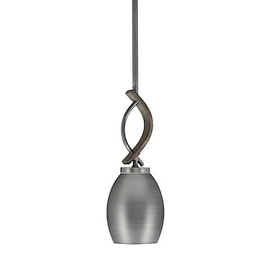 Monterey - 1 Light Mini Pendant-12.75 Inches Tall and 5 Inches Wide - 1378289