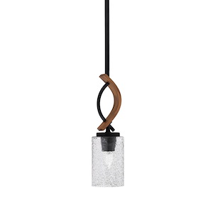 Monterey - 1 Light Stem Hung Mini Pendant-13 Inches Tall and 4 Inches Wide - 1339172