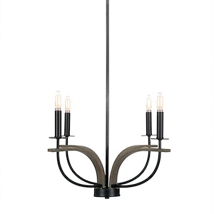 Monterey - 4 Light Uplight Chandelier-12 Inches Tall and 20.25 Inches Wide - 1339082