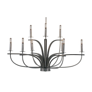 Monterey - 9 Light Uplight Chandelier-19.75 Inches Tall and 36.5 Inches Wide - 1270575