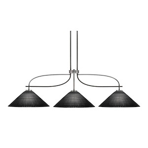 Monterey - 3 Light Linear Chandelier-13.5 Inch Tall and 16 Inch Wide - 1418268