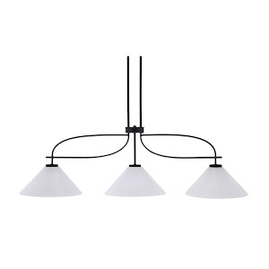 Monterey - 3 Light Bar Chandelier-14.25 Inches Tall and 12 Inches Wide - 1270559