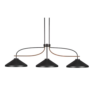 Monterey - 3 Light Bar Chandelier-13 Inches Tall and 14 Inches Wide - 1270527