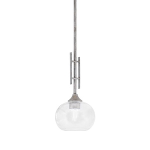 Uptowne - 1 Light Stem Hung Mini Pendant-18 Inches Tall and 7 Inches Wide - 1340070