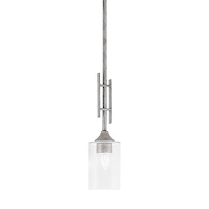 Uptowne - 1 Light Stem Hung Mini Pendant-19.25 Inches Tall and 4 Inches Wide - 1340072