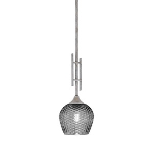 Uptowne - 1 Light Stem Hung Mini Pendant-18.25 Inches Tall and 6 Inches Wide - 1340077