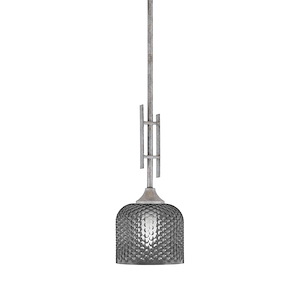 Uptowne - 1 Light Stem Hung Mini Pendant-18.25 Inches Tall and 6 Inches Wide - 1340078