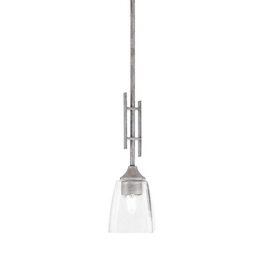 Uptowne - 1 Light Mini Pendant-13.5 Inches Tall and 4.5 Inches Wide - 698103