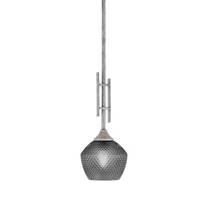 Uptowne - 1 Light Stem Hung Mini Pendant-18 Inches Tall and 6 Inches Wide - 1340079
