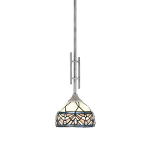 Uptowne - 1 Light Stem Hung Mini Pendant-17.5 Inches Tall and 7 Inches Wide - 1340073