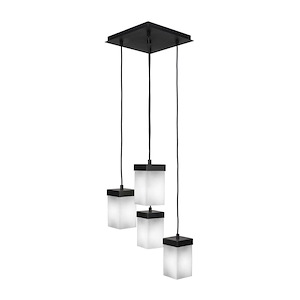 Nouvelle - 4 Light Cluster Pendalier-10 Inches Tall and 13.25 Inches Wide - 732020