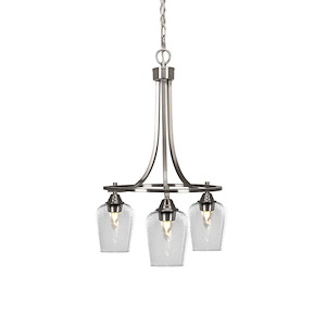 Paramount - 3 Light Down Chandelier-25.75 Inches Tall and 17.75 Inches Wide - 1257344