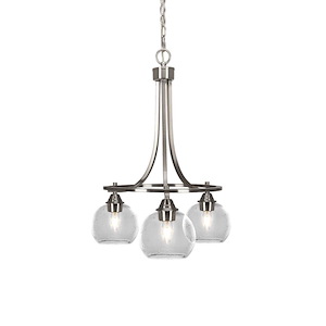 Paramount - 3 Light Down Chandelier-24.75 Inches Tall and 18.5 Inches Wide - 1258530