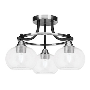 Paramount - 3 Light Semi-Flush Mount-12.75 Inches Tall and 16 Inches Wide - 882494