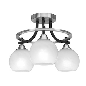 Paramount-Three Light Semi-Flush Mount-15 Inches Wide by 13.75 Inches High - 1219415
