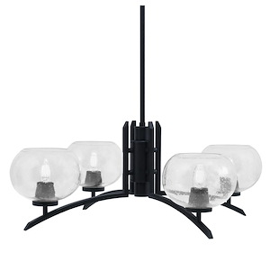 Kurve - 4 Light Chandelier-11 Inches Tall and 28.75 Inches Wide - 1342013