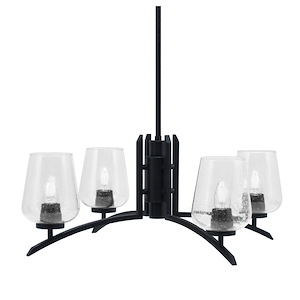 Kurve - 4 Light Chandelier-11 Inches Tall and 26.75 Inches Wide - 1342014