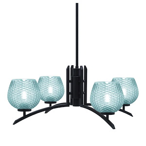Kurve - 4 Light Chandelier-10 Inches Tall and 27.5 Inches Wide - 1342020